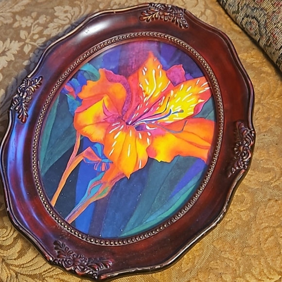 12×10 early 1900s Antique Deep Carved Picture frame  vintage Cherry Wiid - Picture 14 of 16